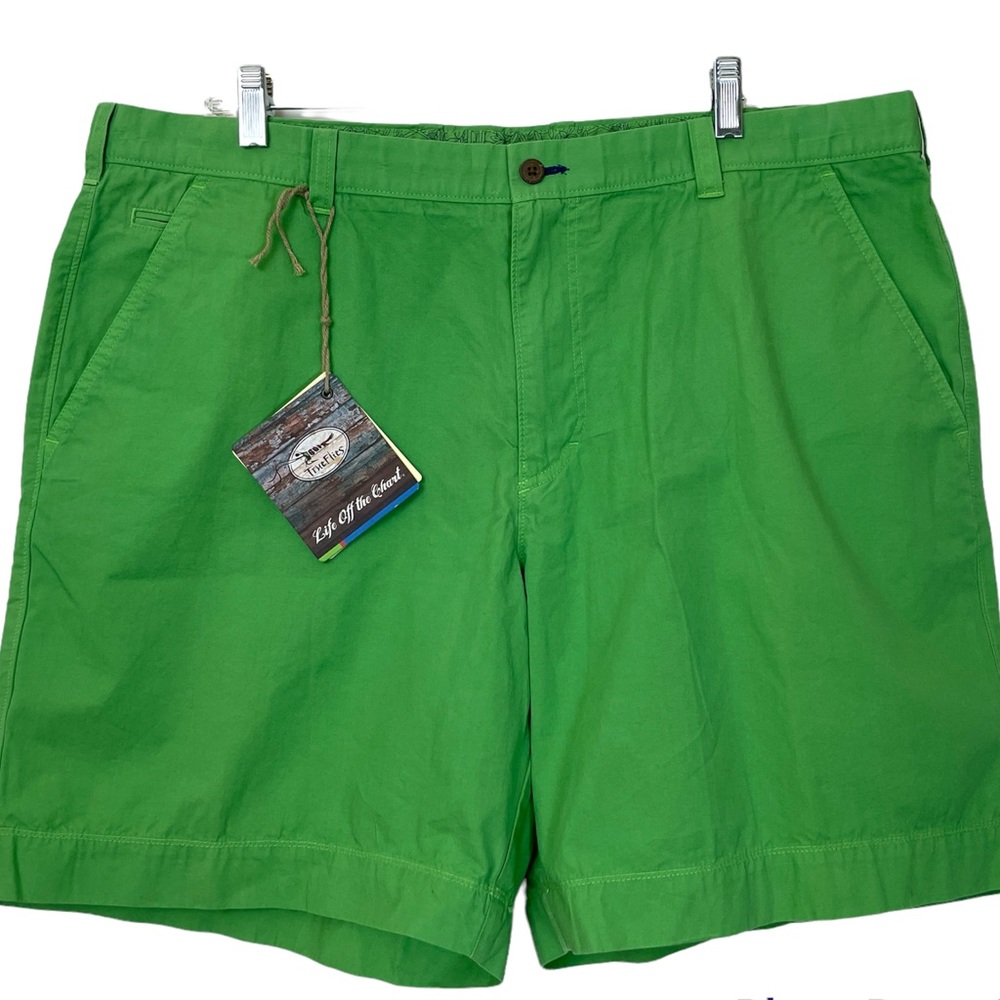 True Flies Men's Gasparilla Shorts Spartina Green Size 40 NWT